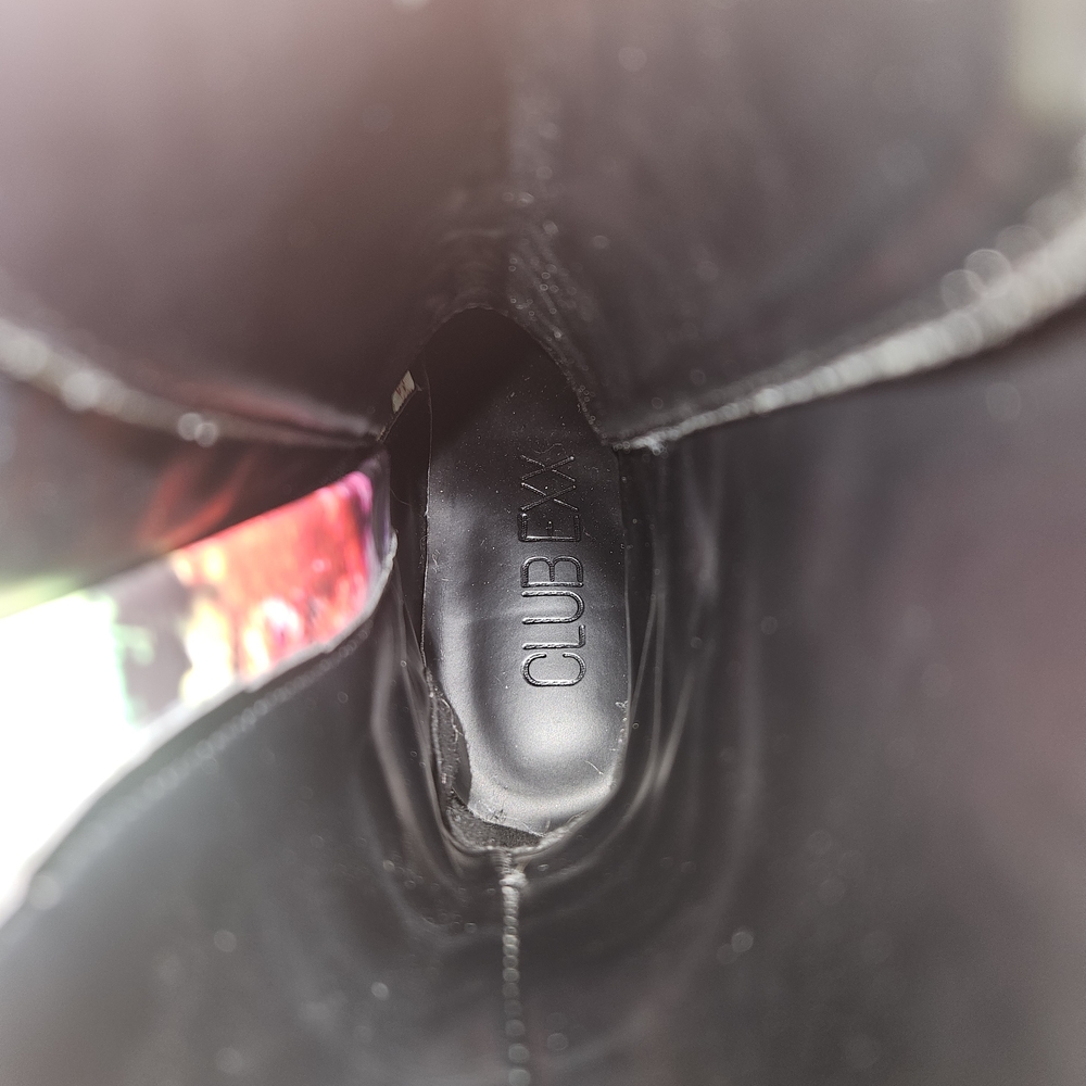 Dolls Kill ClubExx Vibrant Acid Sunrise Tie-Dye Lace Up‎ Platform Boots, 5 - Picture 6 of 9